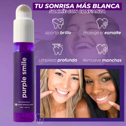 💜 Purple Smile – Espuma Dental Blanqueadora Correctora de Color 💜